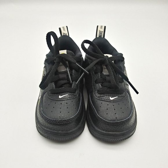 Nike Other - HP 🎉🎉🎉 Unique Nike Leather AF1 LV8 Utility TD 'Overbranding' Sneakers 6C🎉🎉